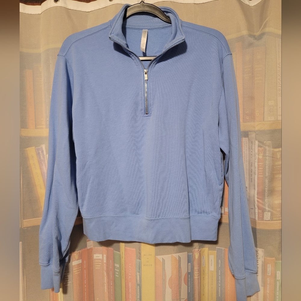 FABLETICS THE GO-TO-HALF ZIP SWEATSHIRT SIZE M/8
